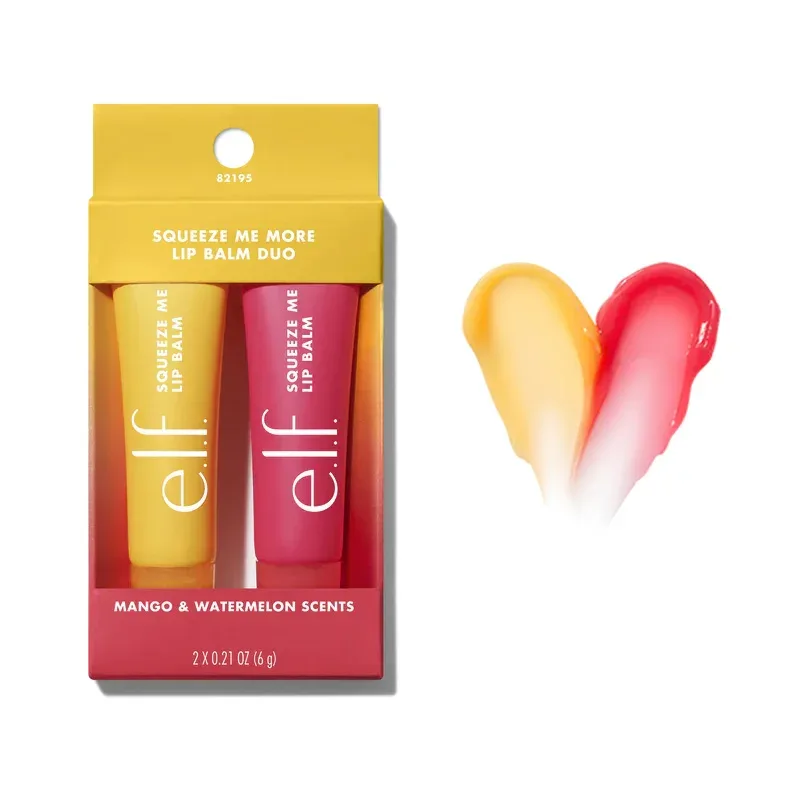 E.l.f Squeeze Me More Lip Balm Duo Lip Gloss Mango-Watermelon Bubblegum-Cherry Mint-Chocolate Two Tone Set with 3 Combinations — image 8