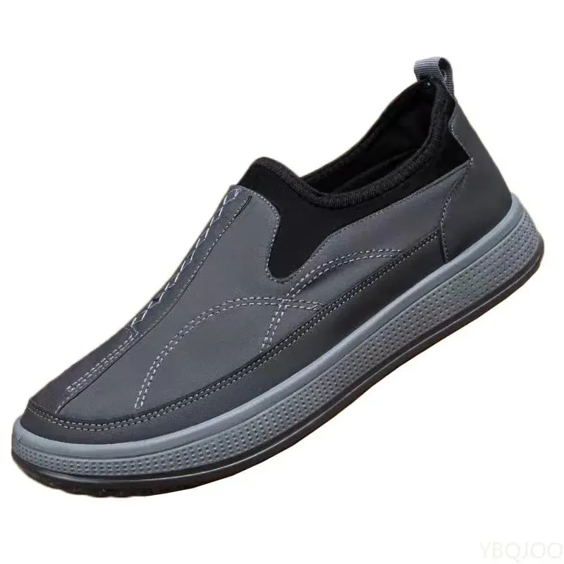 New breathable Men's Shoes Casual canvas shoes Middle aged elderly non slip flat Comfort thick soled male shoes Zapatos Homme — image 6