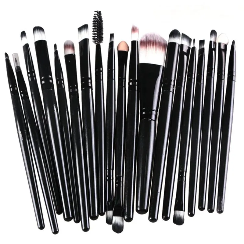 20 PCS Makeup Brush Set Eye Shadow Brush Set Foundation Brush Beauty Tools Soft Man-made Fibers Full Set Makeup Brush — image 9