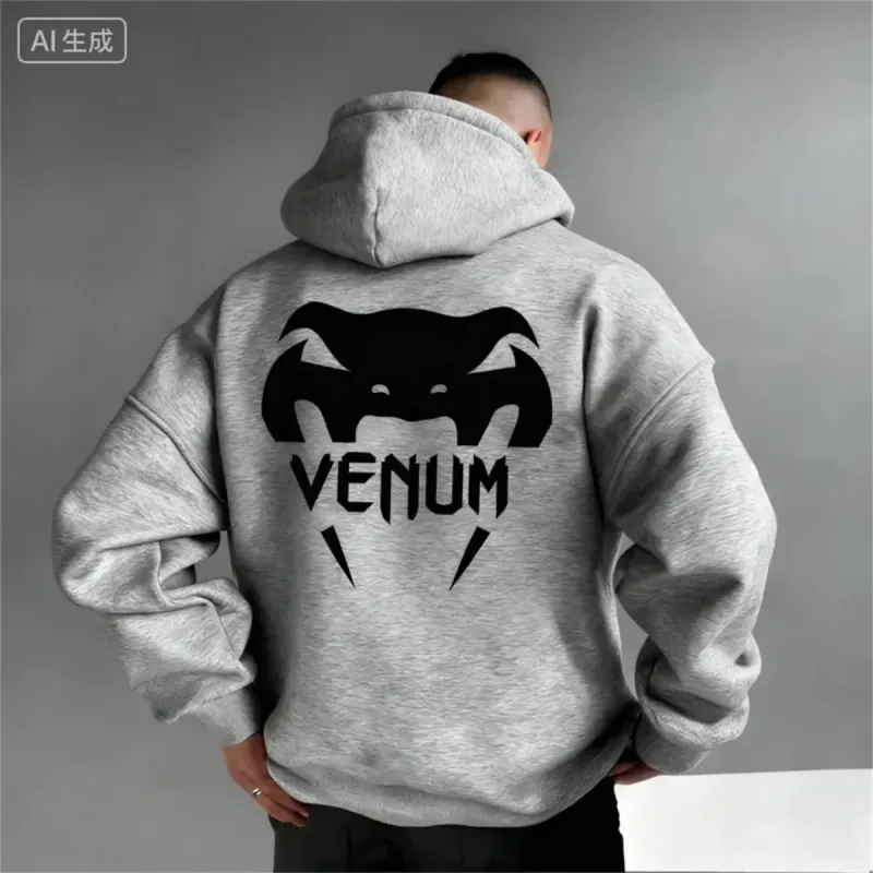 2026 NUEVO NUEVO ¡Nuevo! Sudadera con capucha deportiva de boxeo para hombre UFC, cálida y cómoda, informal, con estampado de moda para otoño e invierno — image 5