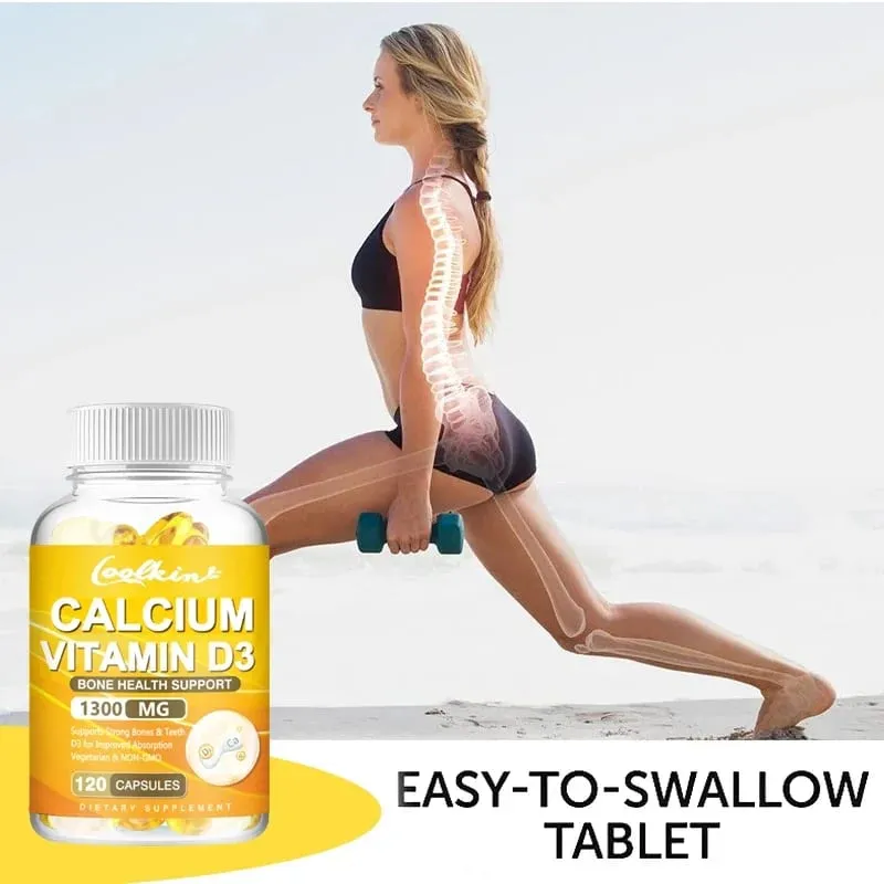 Calcium + Vitamin D3 Promotes Bone Health and Immune Support Enhances Carbonate Absorption Dietary Supplement — image 5