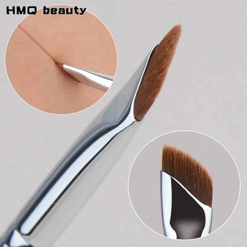 5/1pcs Sickle Eyeliner Brush Ultra Thin Oblique Angle Flat Head Eyebrow Brush Knife Edge Makeup Brush Liquid Eyeliner Brushes — image 1