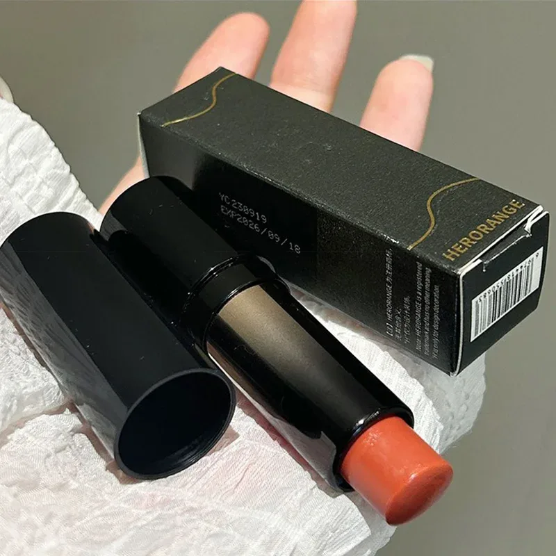 Lipstick Red Brown Lipstick Waterproof Moisturizing Mirror Lipstick Lip Gloss Natural Long-Lasting Makeup Valentine's Day Gift — image 5