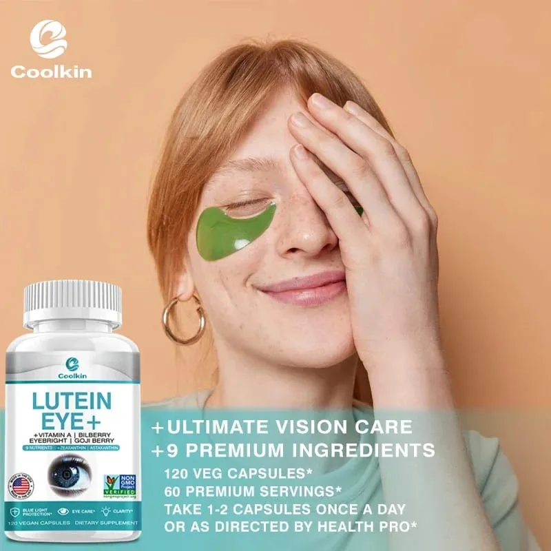 Supplément de lutéine - Vitamine A + Myrtille Eyebright + GO JI Wolfberry pour soulager la fatigue et la sécheresse oculairesCapsules — image 6