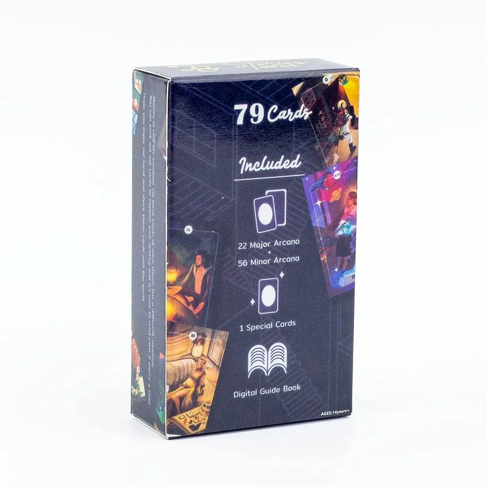 Meaning Tarot Cards 78 Cards Deck English Visions Divination Edition Board Game for Beginners Pocket Size Tarot Learning Deck — image 11
