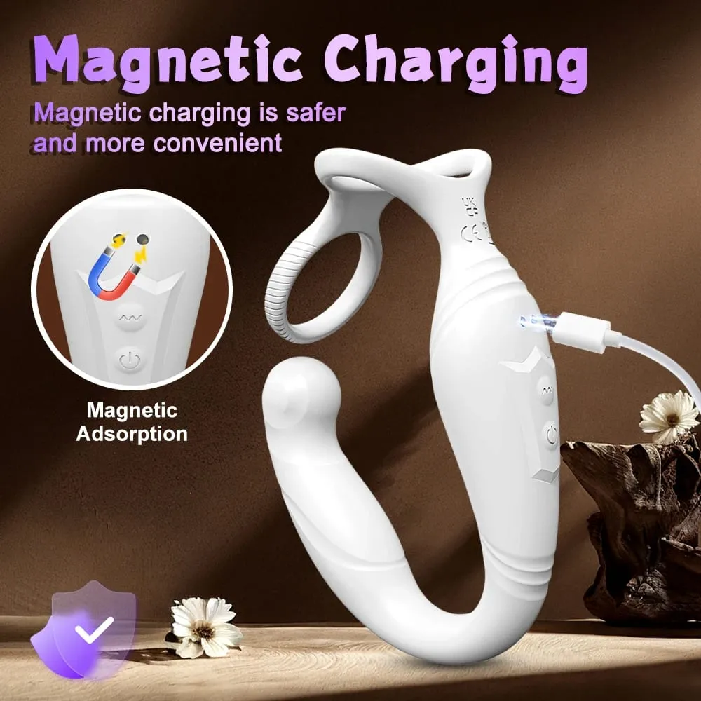 Penis Ring Cock Rings App Control Vibrator para sa Mga Lalaki Prostate Massager Dual Anal Vibrating Butt Plug Anal Sex Toy para sa mga Lalaki — image 2