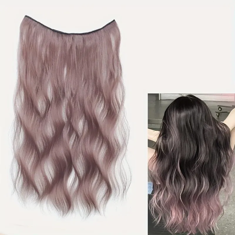 Curly water waves a four-cal highlight hair extension invisible synthetic hair extensions natural and traceless — image 7