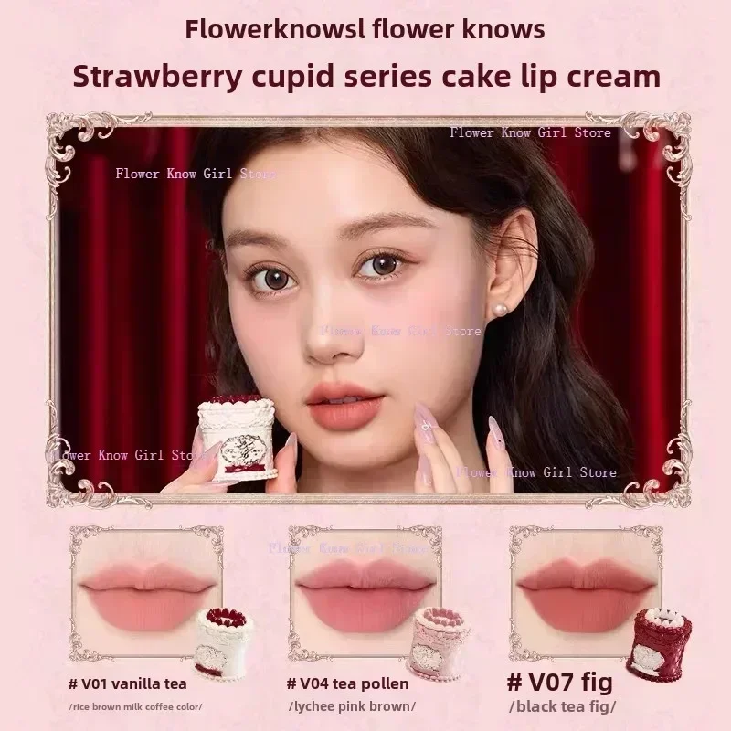 Fleur savoir fraise cupidon maquillage Gif boîte fard à paupières liquide joues lèvres rouges argile poudre 9 pièces/ensemble — image 4