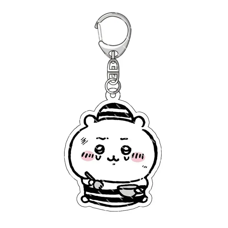 jiyi Pendant Anime Comic Acrylic Peripheral Keychain Hachiware Usagi Cute Pendant Bag Hanging Decoration Decoration