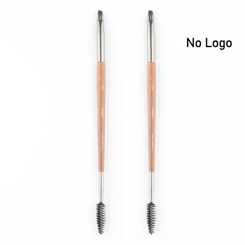 1 piece #274 Double ended Angled eyebrow Eyelashes Makeup brush Natural wood Professional Make up brushes cosmetic tools — image 8