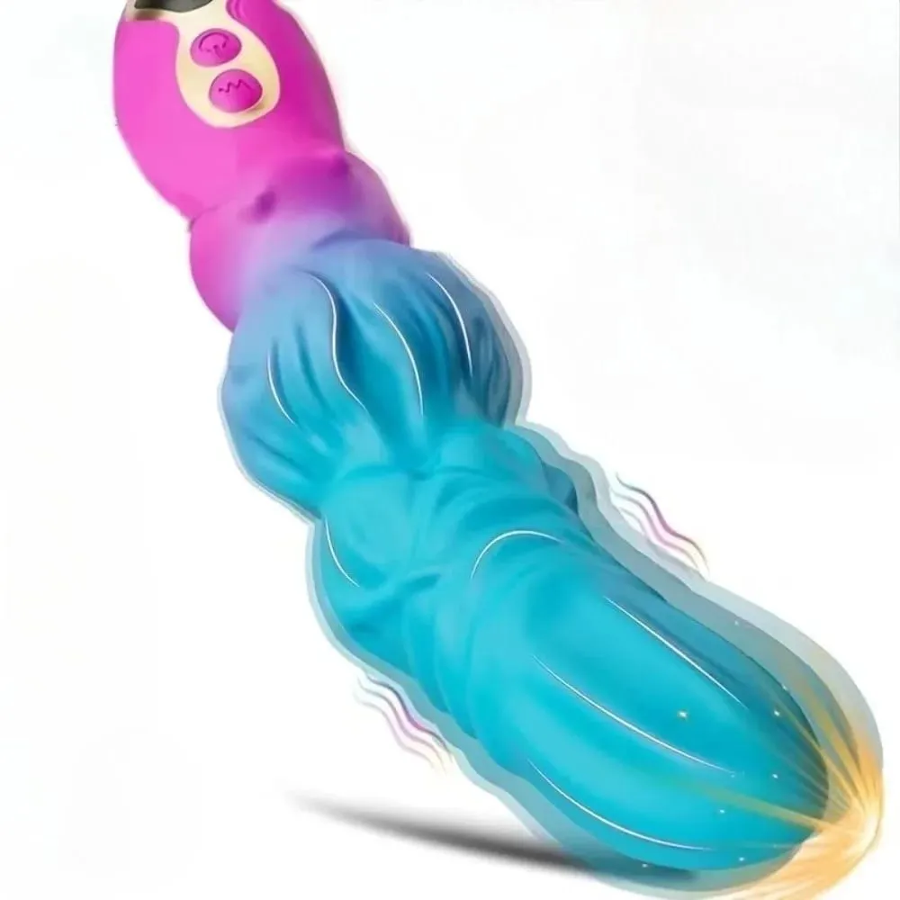 Penetration Vagina G Spot Dildo Vibrator for Women Vibrating Clitoris Stimulator Female Gradient Color Vibrator Adult Sex Toys — image 1
