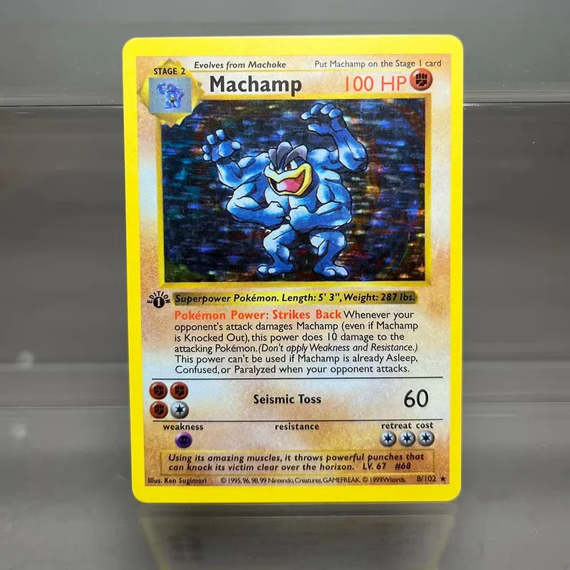PKM Fossil/Base Set PROXY Cards Charizard Venusaur Blastoise Game Collection Cards Game Toys Card Hobbies — image 11