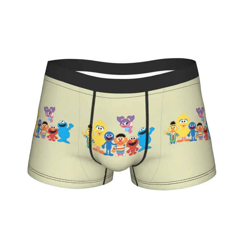 S-Sesames Streets Tango Elmo & Grover Unterwäsche Herren Shorts Slips Lustige Boxershorts Qualität Customs Oversize Höschen — image 8