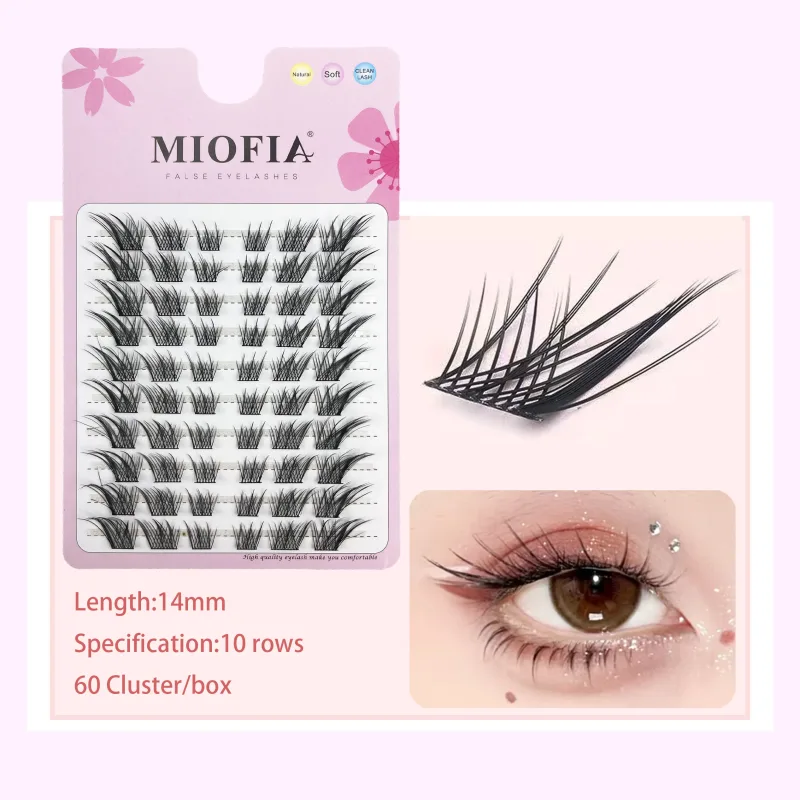 Cluster Lashes Natural Eyelash Extension Fluffy Fox Eye Lashes Mixed Tary Large Capacity Anime Lashes DIY Eyelash Cluster — image 10