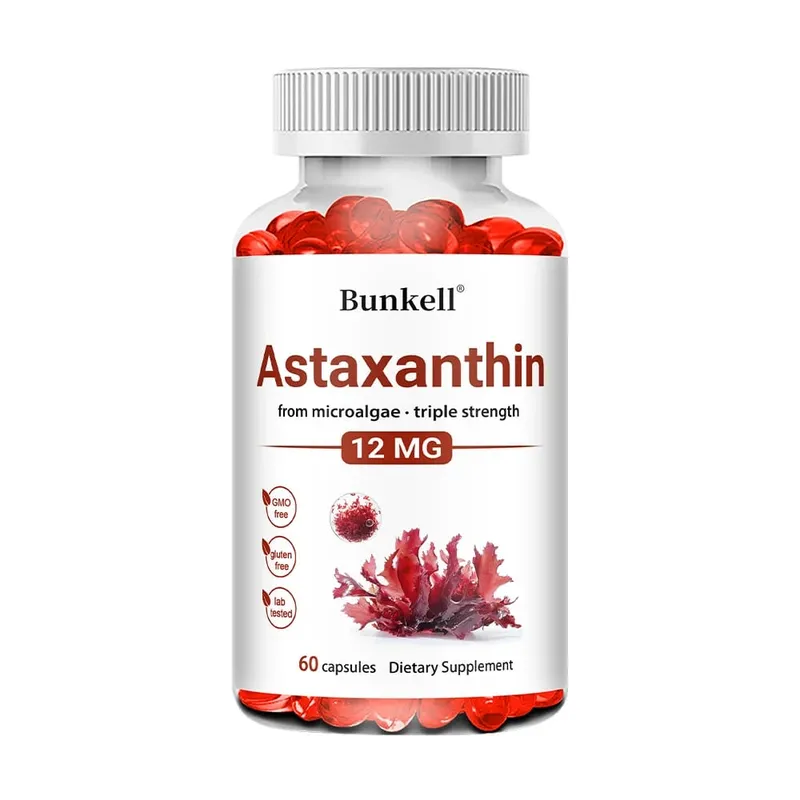 Astaxanthin-Kapseln 12 mg fördern die Herz-Kreislauf-Gesundheit und beschleunigen den Stoffwechsel, unterstützen die Gesundheit von Augen, Gelenken und Haut — image 9