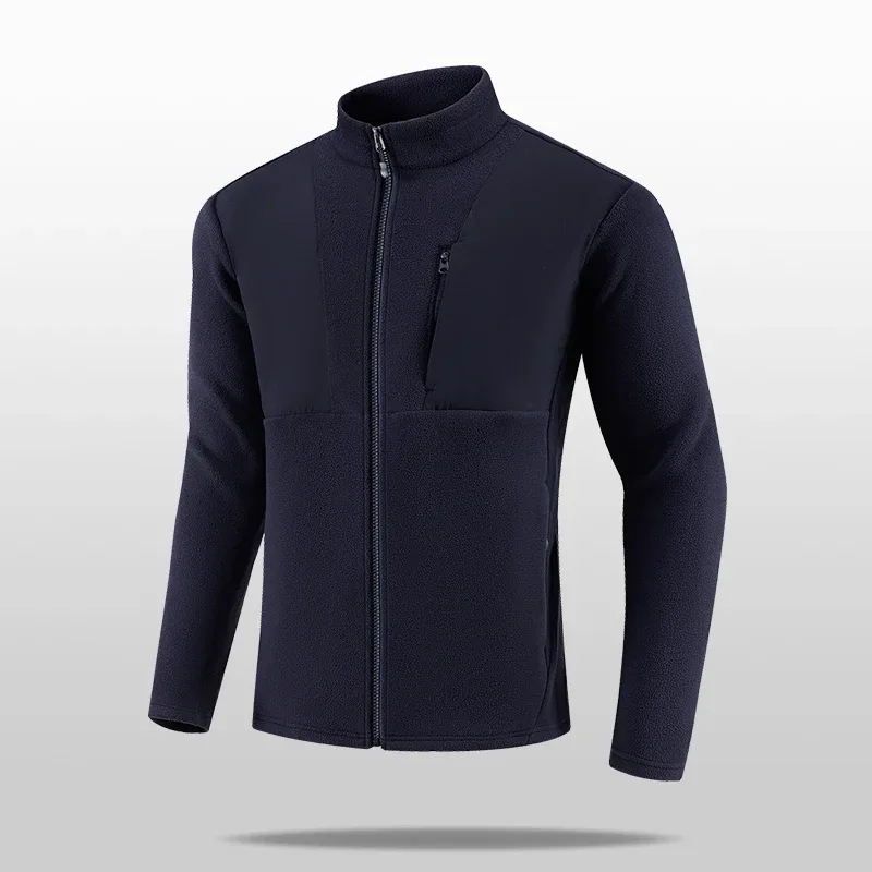 New Men's Autumn/Winter Outdoor Skiing Running Warm Thick Long Sleeve Base Shirt Fashion Casual Fitness Jacket T-Shirt Tops — image 5