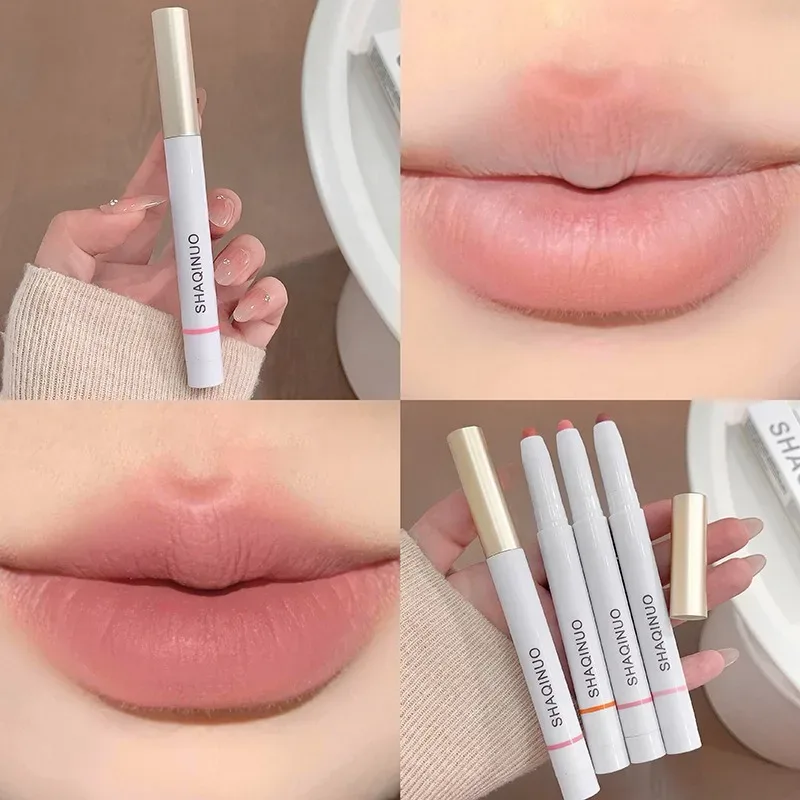 Matte Lip Liner Pencil Waterproof Multi-use Smooth Velvet Lip Outline Lipstick Pen Shaping Plump Lips Contour Lasting Lip Makeup