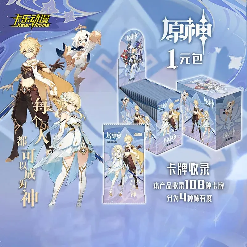 Game Genshin impact Card Anime TCG Collection Pack Booster Box Rare SSR Anime Collectible Card Family Table Game Card Toy — image 6