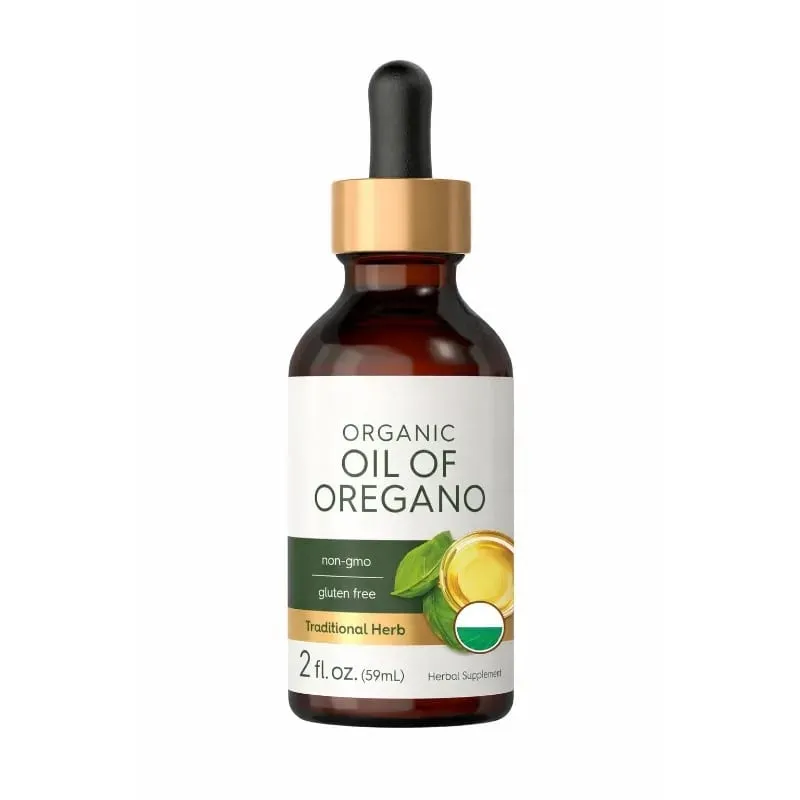 Organic Oil of Oregano Liquid Drops Vegan Herbal Supplement Pang-araw-araw na Nutritional Support 60ml Bawat Bote