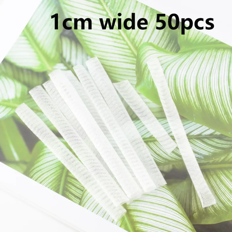 Makeup brushes protective Net Cover 50 pcs Cosmetic tools Pen cover protector Elastic plastic white sheath mesh — image 8