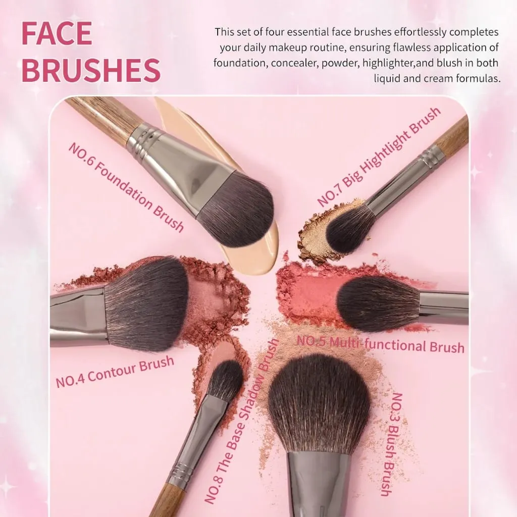 OVW Make up Brushes Set Professional Makeup Brush for Foundation Face Eyeshadow Makeup XQ3-24 — image 3