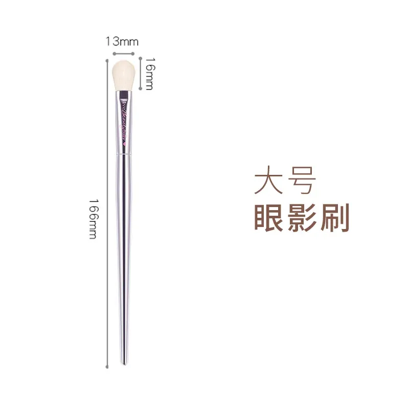 Silver High quality full functional Makeup brushes Foundation Powder Blusher Highlight Eyeshadow Flat eyebrow Make up brushes — image 12
