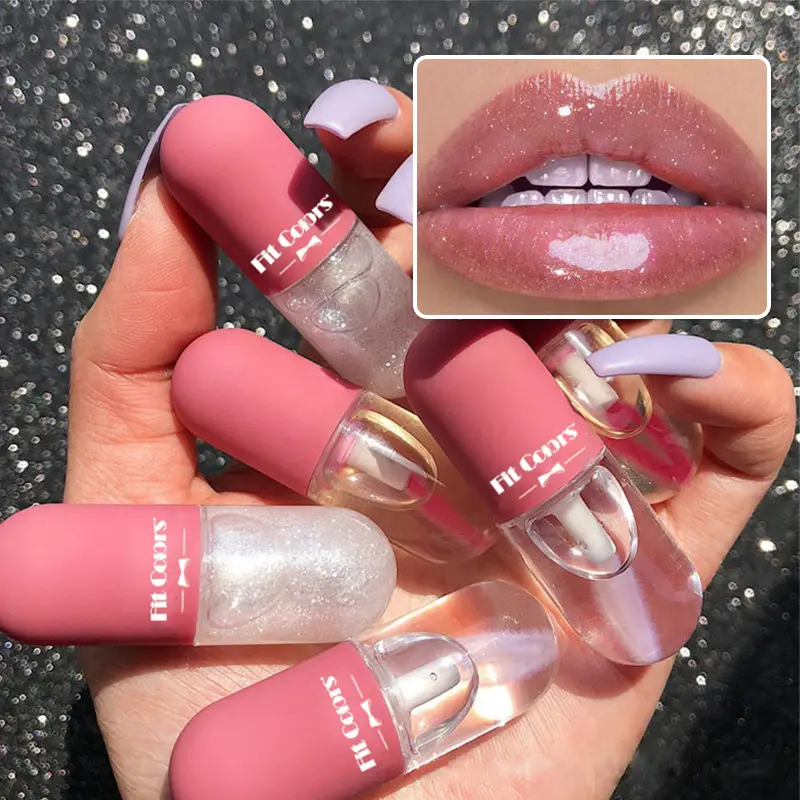 Mini Capsule Liquid Lip Blam Moisturizing Transparent Color Changing Lip Plumping Oil Mirror Jelly Plumping Lip Gloss Cosmetic — image 2