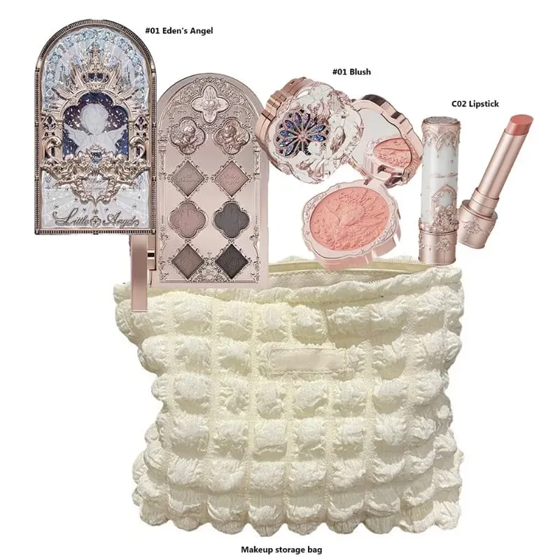 Flower Knows Makeup Set Box Full Swan Bear Garden Collection Embossed Blush Shine Lipstick Kit Foundation All in Maquiagem Kit