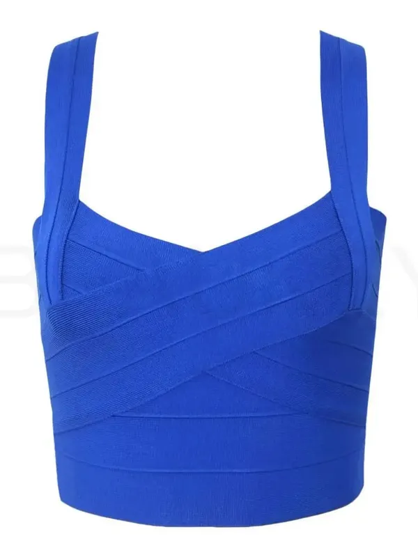 Rayon High Quality Short Sexy Women's Elastic Crop Top Summer Vest White Black Red Blue Yewllow Bodycon Top — image 10