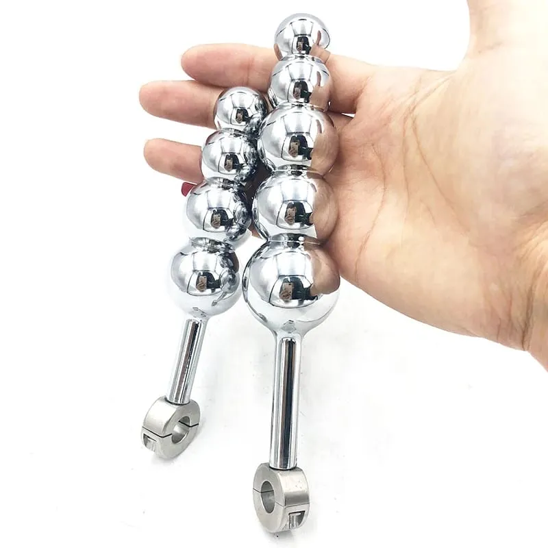 Metal/Silicone Chastity Belt Accessories Anal Vaginal Plug Detachable Anus Toys Adult Sex Toys For Men Women Butt Beads Dildo — image 2