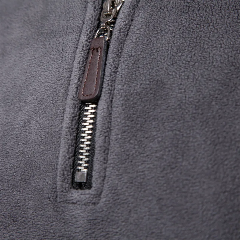 Brand Quality Thicken Warm Fleece Jacket for Men Zipper Neck Pullover Men's Sweatshirt Soft Shell Mens Jacket — image 4