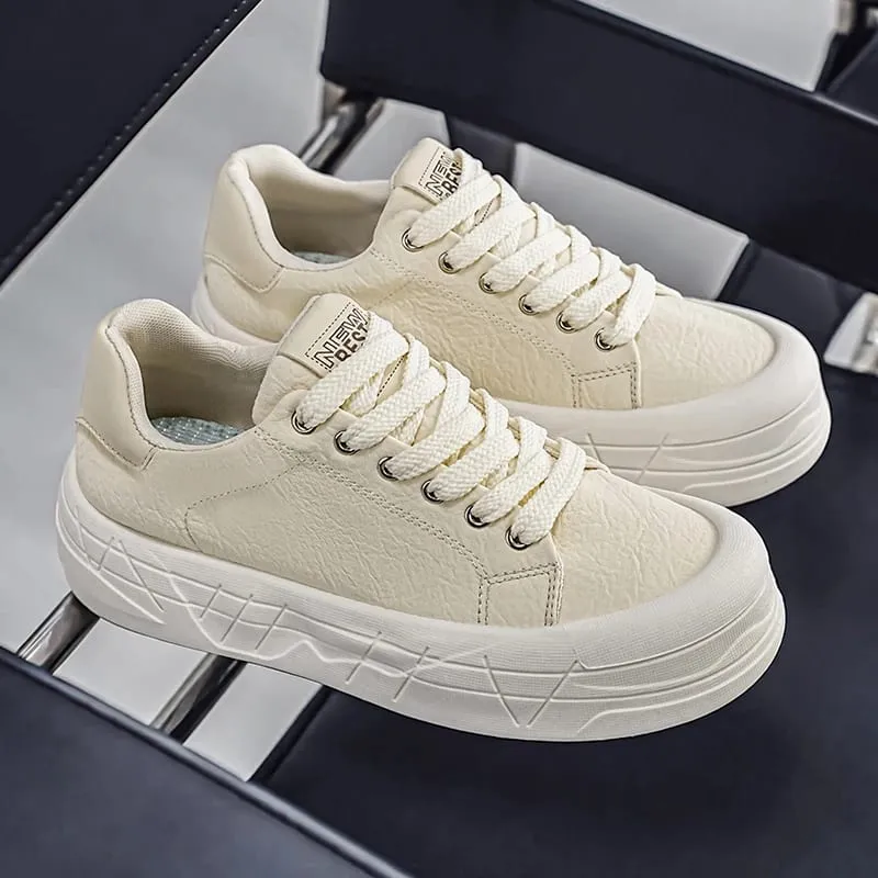 Fall Fashion Men Athletic Shoes Height Increase Wear Resistant Soft Fabric Lining Casual Sneakers for Leisure — image 5