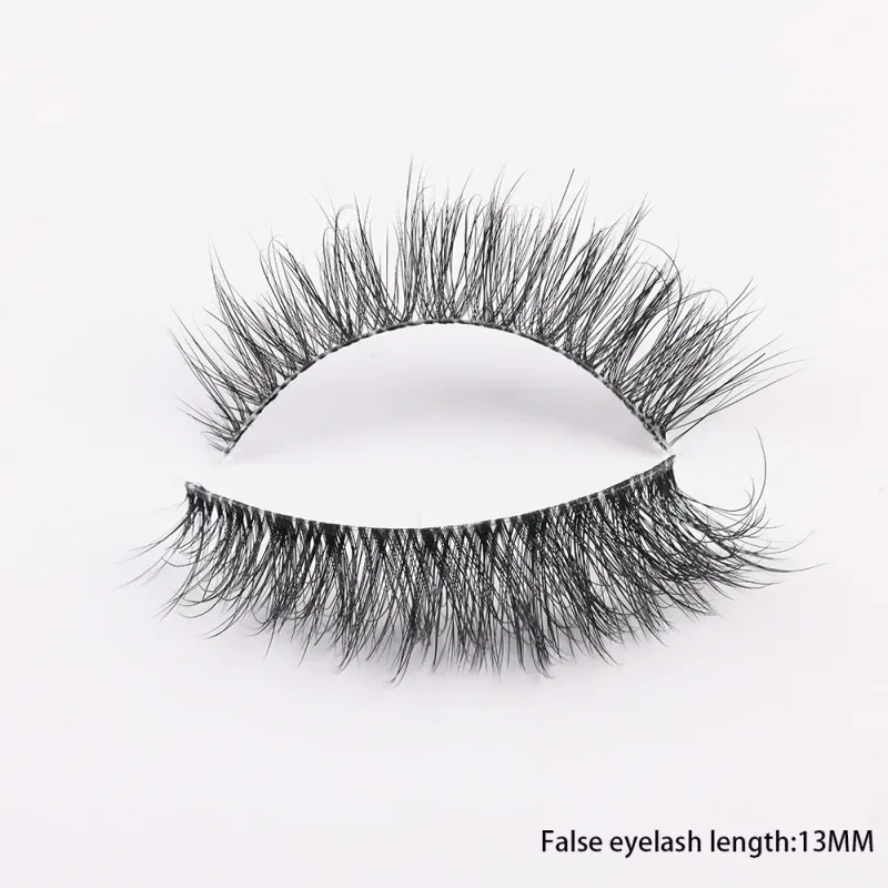 3D Mink Lashes Transparent Band False Eyelashes Natural Fake Eyelash Anime Winged Clear Band Lashes Manga Lashes Makeup — image 23