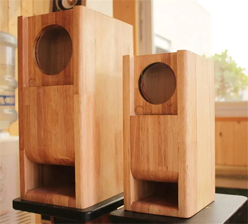 customized 3 inch/4 inch full frequency labyrinth speaker empty box box bluetooth bookshelf hifi bile machine Speaker shell — image 2