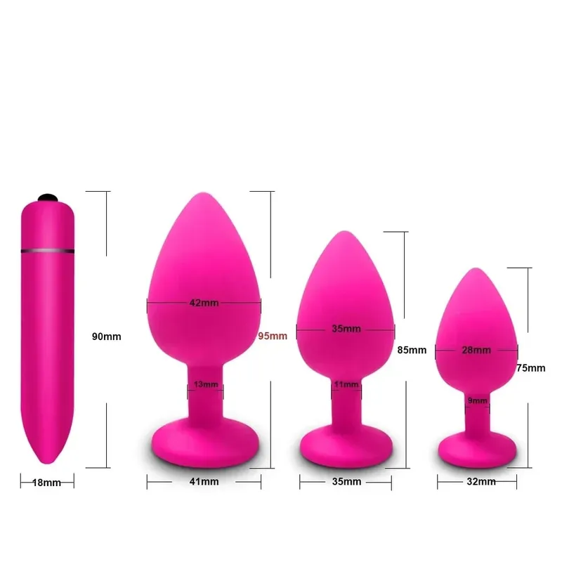 4pcs Soft Silicone Anal Plug Mini Erotic Butt Plug for Anal Toy Beginner Prostate Massager Sex Toy for Men Women Gay Couples — image 9