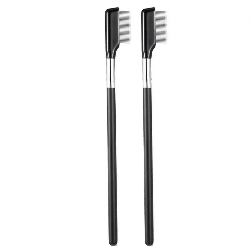1pc Eye Brow Makeup Brush stainless steel Eyelash Comb Make Up Brushes Lashes 2 sides Grooming Beauty Cosmetic Tools multiple