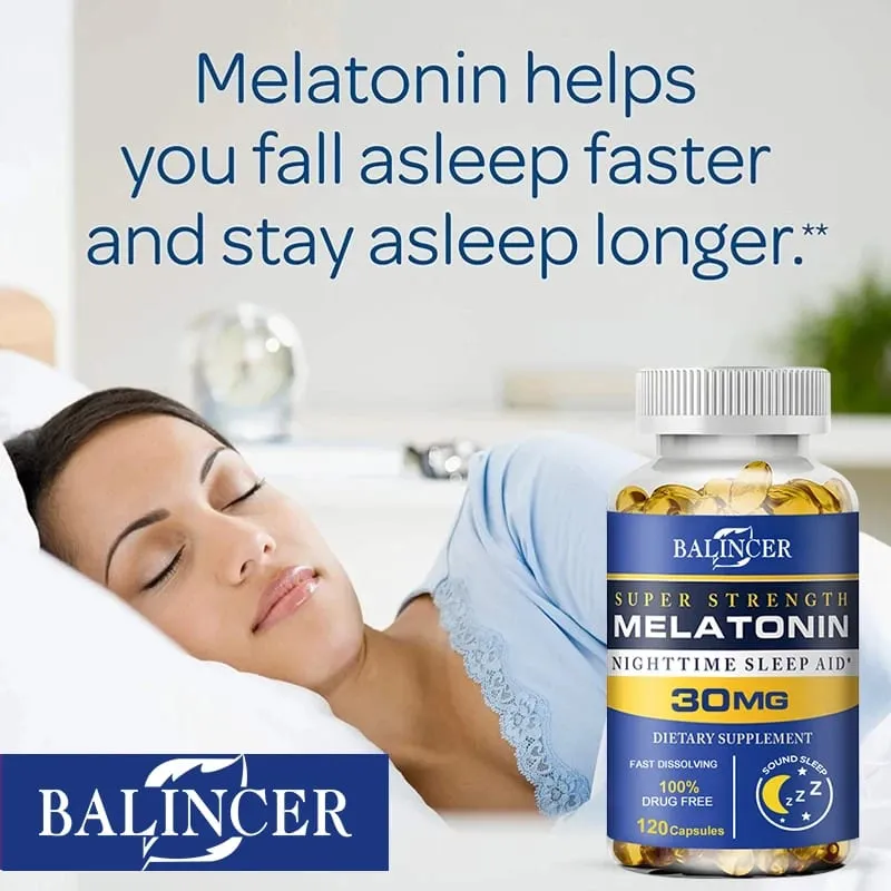 Balincer - Melatonin Sleep Dietary Supplement Supports Relaxation Stress and Healthy Sleep Non-GMO Dietary Supplement — image 2