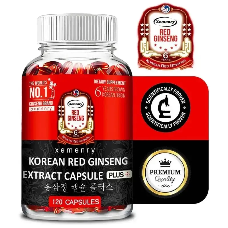 Korean Red Ginseng Supplement - Supports Overall Health Boosts Energy Production Relieves Stress and Strengthens ImmunitySupp — image 2