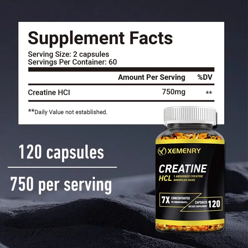 Creatine HCl - Boosts Energy Endurance and Muscle Mass for Improved Athletic Performance — image 3