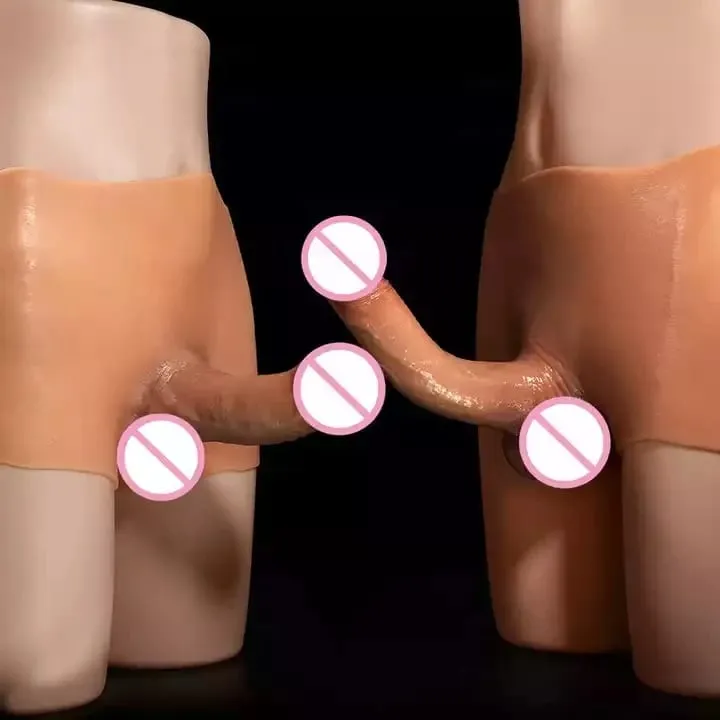 Realistisk ihålig känsla Silikonhud Dildo Byxor mjuk penisärm för par Strapon Sexleksaker kuk män gay18 Trosor Lesbisk — image 2