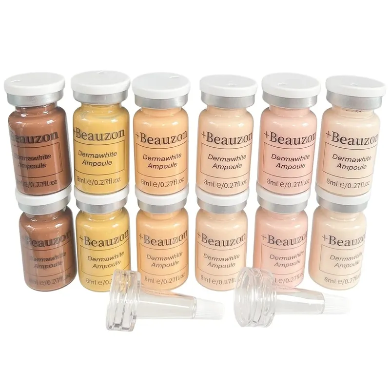 8ml BB Cream Asid Hyaluronik Serum Cahaya Muka Ampul Pati Peptida Alas Pelembap Penjagaan Peremajaan Kulit Beauzon — image 4