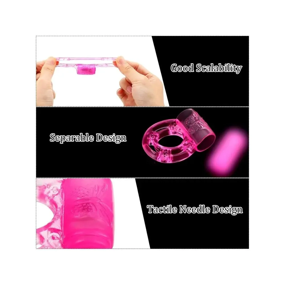 Vibrating Cock Ring Vibrator Silicone Penis Ring with Clit Stimulator Intimate Sex Toys Men Long Lasting Stronger Vibrators Ring — image 3