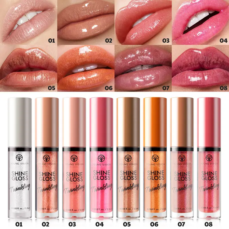 Watery Glossy Color Burst Lip Nectar Lovely Little Shaved Ice Lip Dew Fine Glitter Lip Gloss Water Gloss Lip Mirror Lip Glaze — image 2