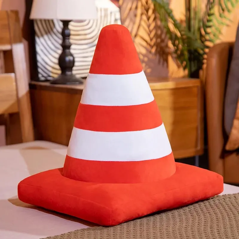 Hot Simulation Vehicle Plush Pillow Creative Roadblock Road Railing Toys Stuffed Soft For Home Decor Prop Sleeping Cushion — image 10