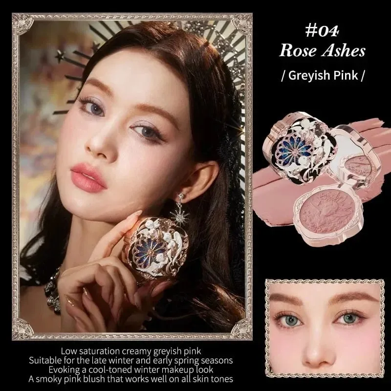 Flower Knows Make Up Kit Cosmetics Full Set Strawberry Rococo Palette Little Angel Highlighter Matte Lipstick 4Pcs Kit — image 4