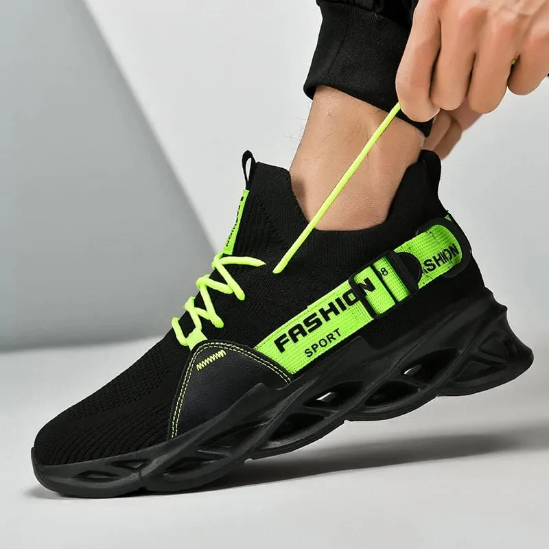 Sneakers Men Mesh Breathable Casual Men Shoes Unisex Light Soft Thick Sole Hole Couple Shoes Athletic Sneakers Women Shoes — image 5
