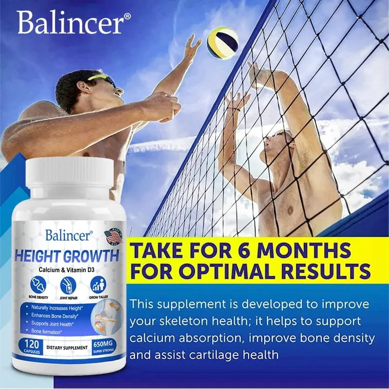 Bone Growth - Growth Supplement for Adults and Children - Grow Taller Increase Bone Density Reduce Bone Loss Osteoporosis