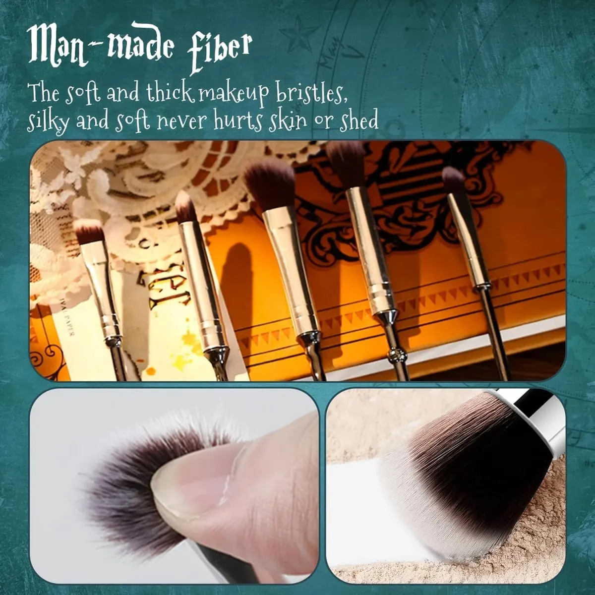 5pcs Wizard Wand Brushes 5 PCS Makeup Brush Set for Women — image 2