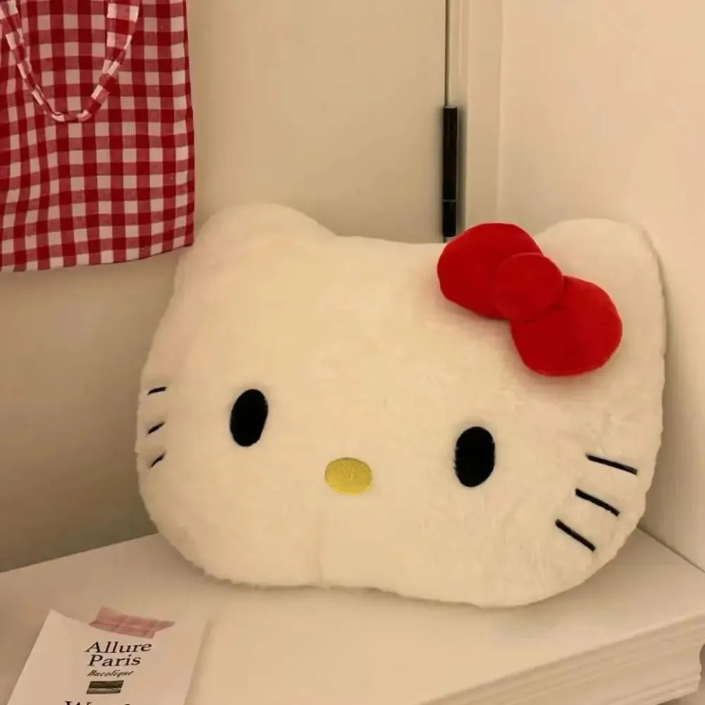 *Anime Sanrio Hello Kitty Cute Cartoon głowa pluszowa poduszka Sofa poduszka nocna poduszka podróżna poduszka do drzemki urodziny prezenty dla dziewczynki — image 4