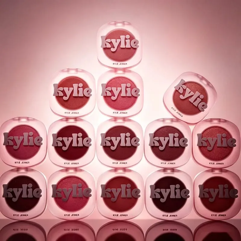 Kylie Hybrid Kissed Power Lip and Cheek Glow Balm Gloss Drip Cream Peach Pink Blusher Lasting Brighten Facial Rouge Cosmetics — image 5